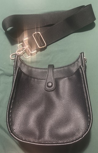 Ahdorned Black Crossbody Messenger Bag