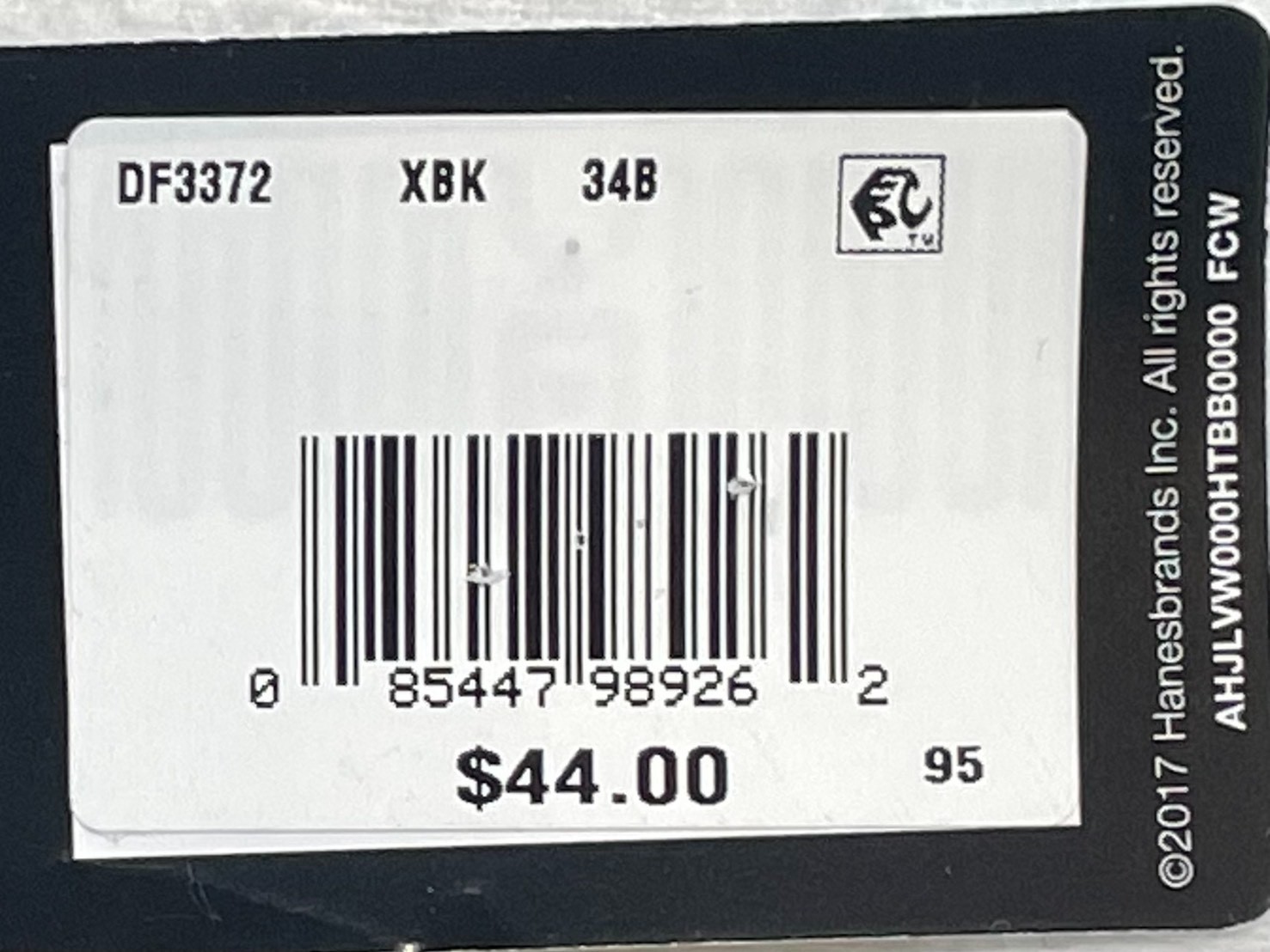 NWT Bali Women's 34B Double Support Spa Closure Comfort-U Wireless Bra DF3372