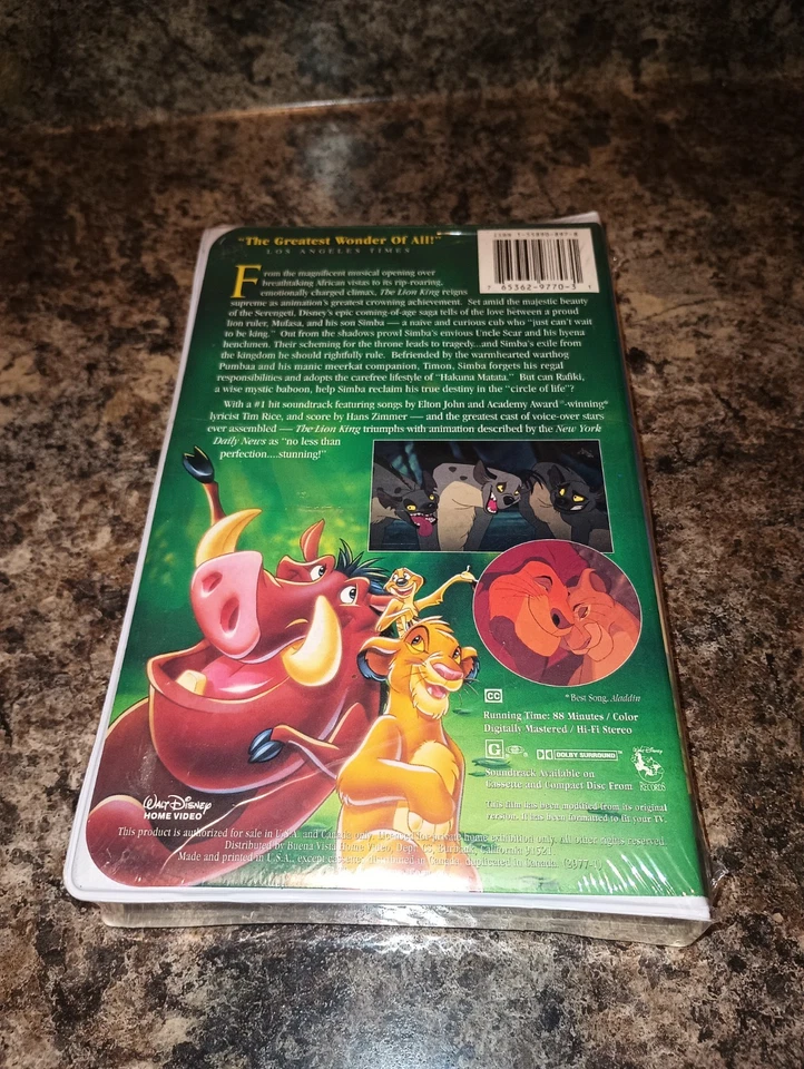 NEW - Disney's The Lion King: Masterpiece Collection VHS - WILL COMBINE SHIPPING - Image 2 of 4