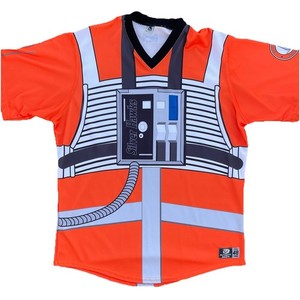 OT Sports Star Wars South Bend Silver Hawks Baseball Jersey Rebel Pilot Size 48