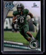 JALEN BERGER 2023 BOWMAN UNIVERSITY CHROME REFRACTOR RC MICHIGAN STATE SPARTANS