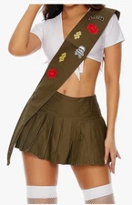 Forplay Women's 1/2X Sexy Girlscout Costume NWT halloween, sexy , fantasy, flirt
