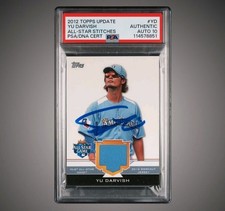 Yu Darvish Signed 2012 Topps Update Series All-Star Stitches #AS-YD PSA 1st ASG!