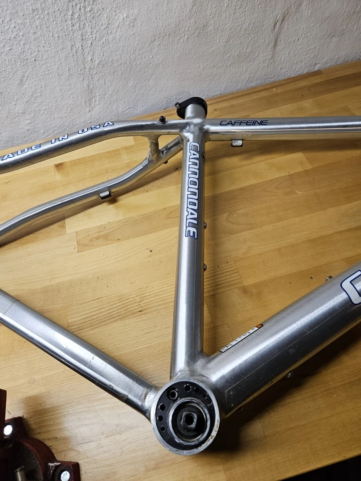 Cuadro LG Cannondale F29 1FG de una sola velocidad - Bushnell Excentric BB plateado/azul Foto 2 de 4