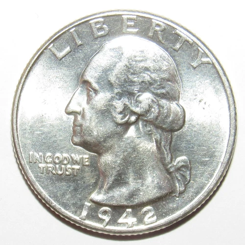 1942 Washington Quarter CH BU (T97)