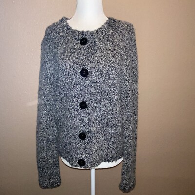 Jones New York Collection Size Large 71% Acrylic 29%Wool Button Up Cardigan