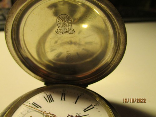 IMP. EXCELENTE RELOJ DE BOLSILLO RUSO GRANDE PLATA 84 15 RUBÍES, FUNCIONANDO - Imagen 4 de 8