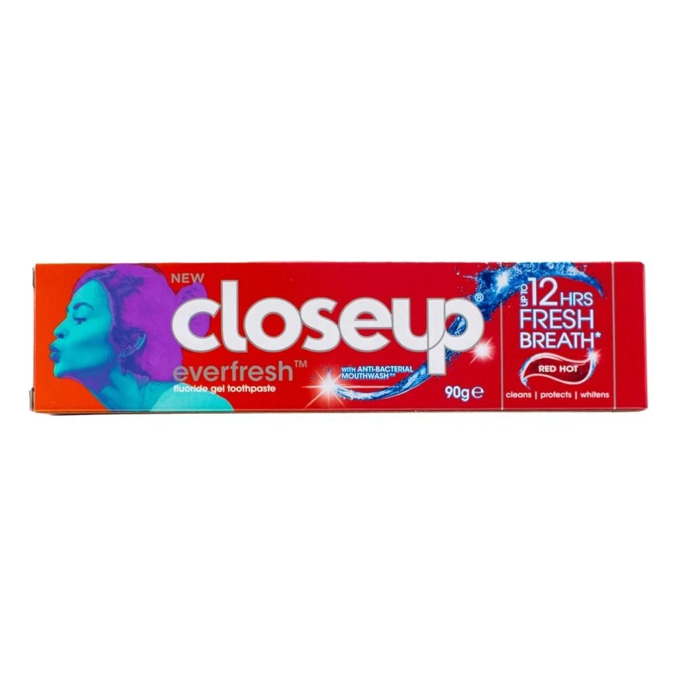 9 x CLOSEUP 90g TOOTHPASTE DEEP ACTION RED HOT 12Hr FRESH BREATH New - Image 2 of 4