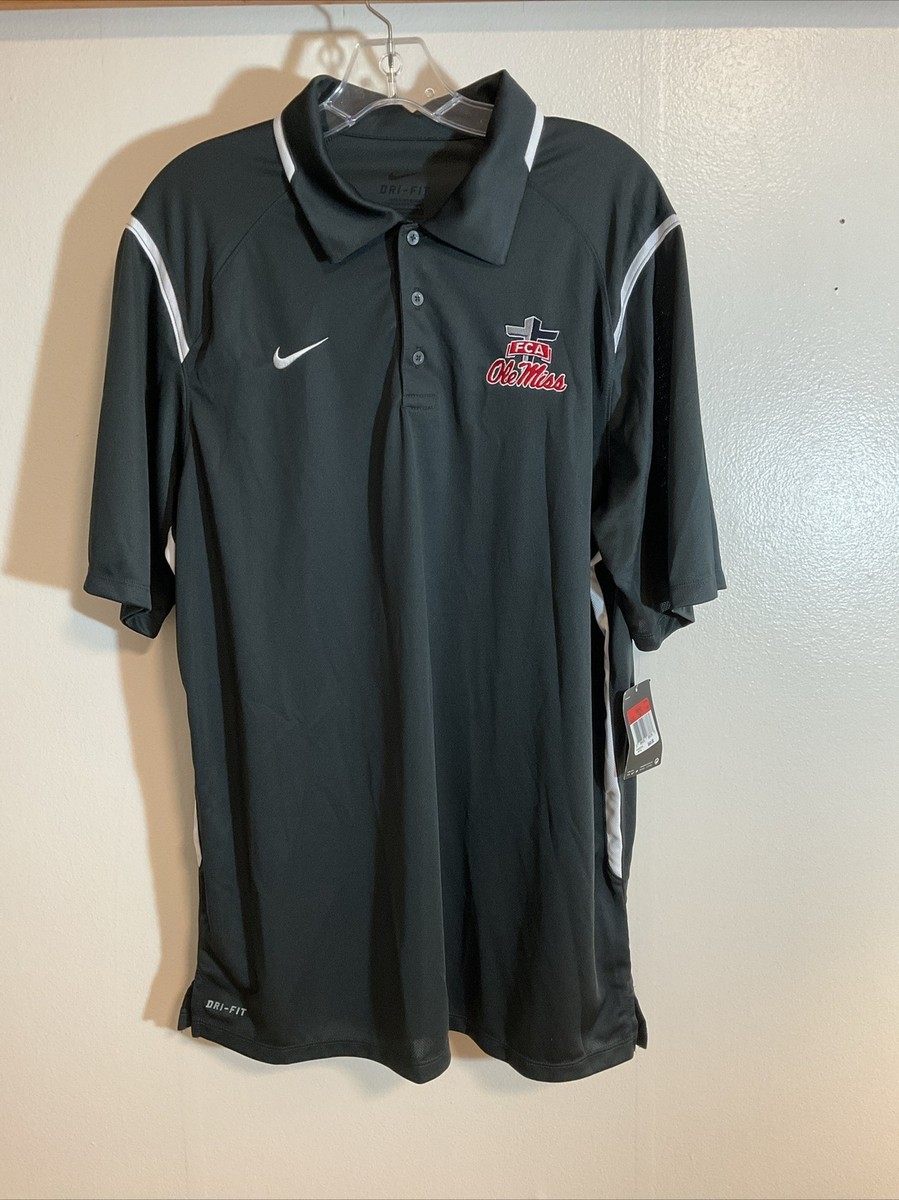 ole miss nike dri fit polo