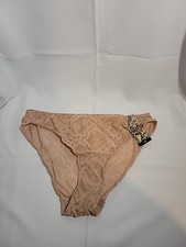 Ed Hardy Beige Nude Semi Sheer Womens Underwear Panties - 3X NWT