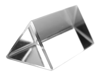 Equilateral Prism, 2'' x 1'' - Glass  - For Optical Experiments - Eisco Labs