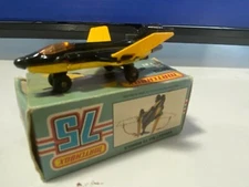 VINTAGE MATCHBOX LESNEY #2 S-2 JET BLACK AND YELLOW