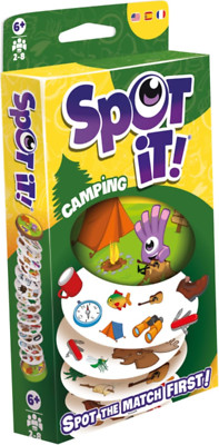 Zygomatic Spot It! Camping Card Game (2024 Refresh) - Eco-Blister Edition, 5-In-