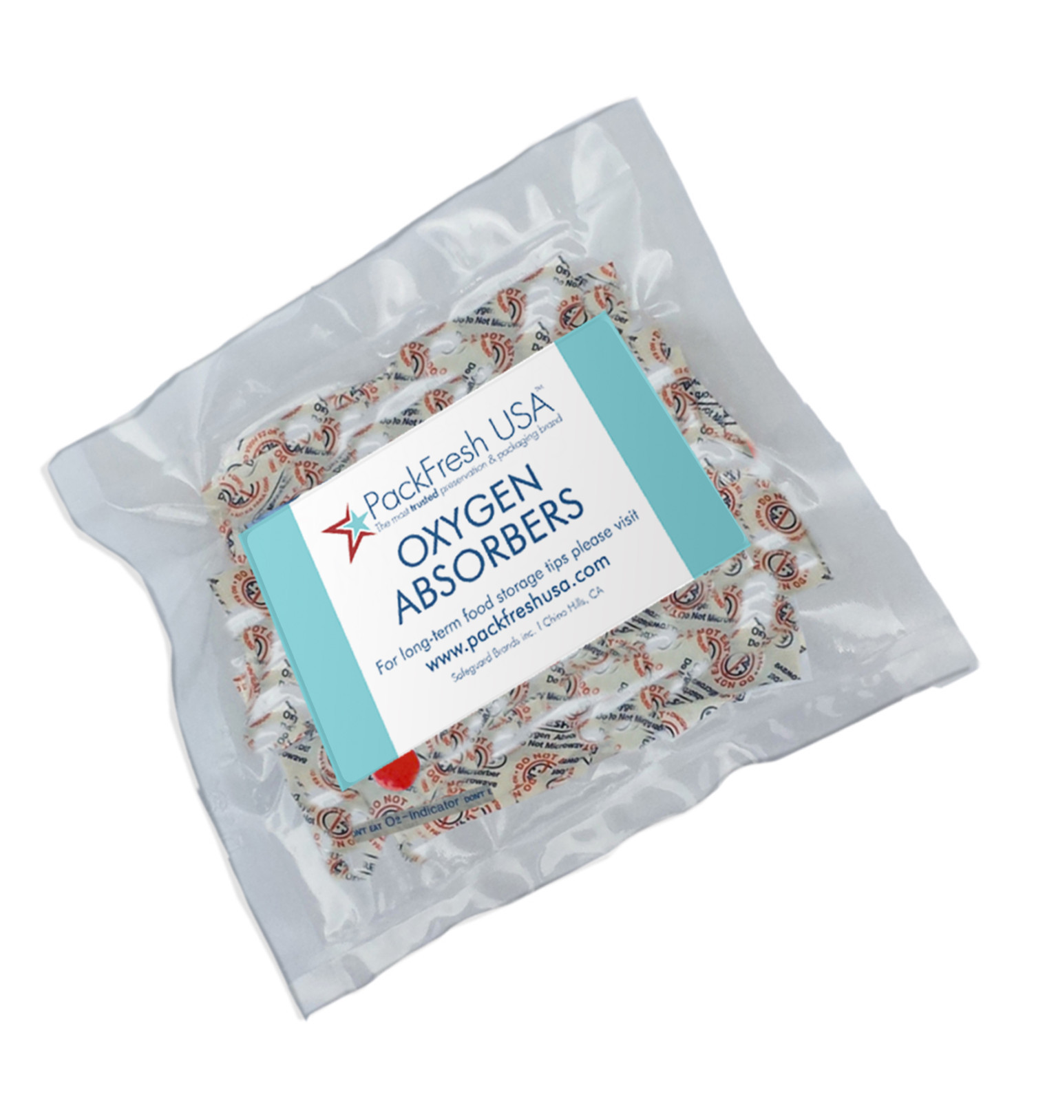 PackFreshUSA Mason Jar OXYGEN ABSORBER COMBO 25 x 50cc, 25 x 100cc, 25