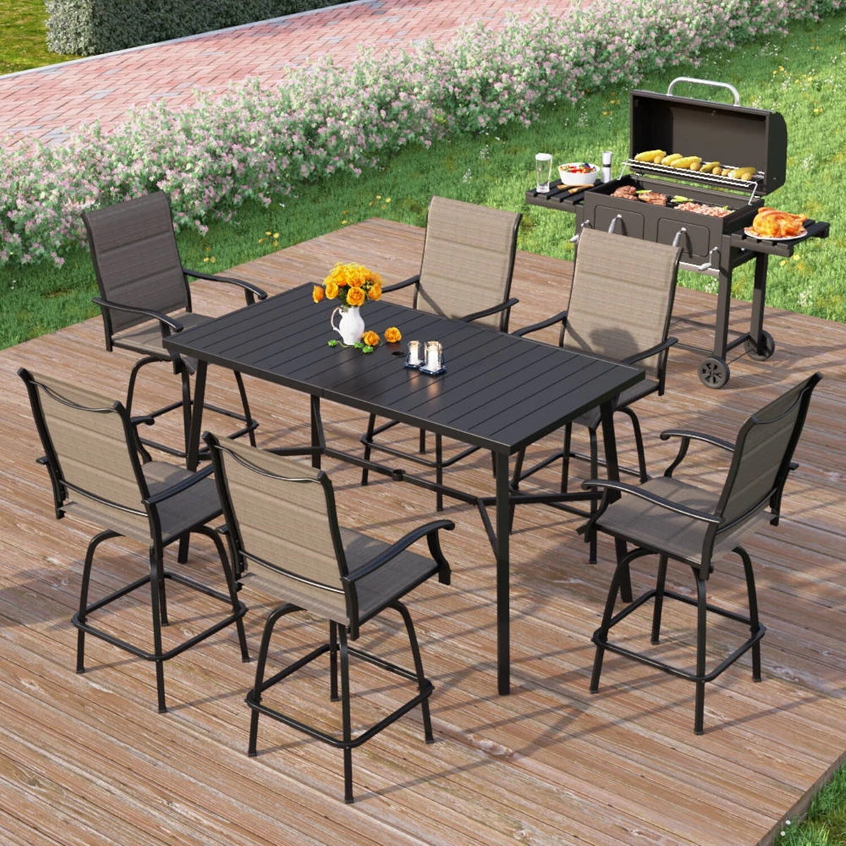 7 piece bar height patio set deals