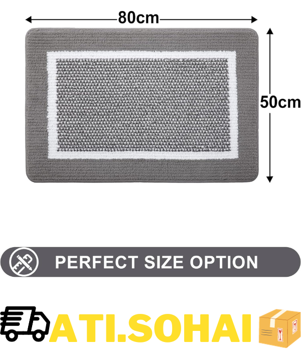 Homaxy Door Mats Indoor, 50 X 80 cm, Non Slip Dirt Trapper Door Mat, Machine Was eBay