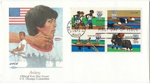 4 '79 FDC Olympics B4 SC#1791-1794, PA Toleware SC#1775, Christmas Madona 1799