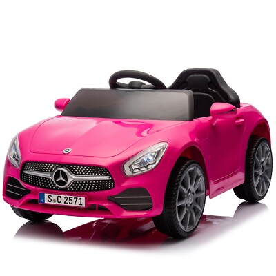 12V Kids Electric Ride on Cars Licensed Mercedes-Benz Battery Powered Remote