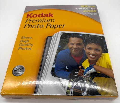 Kodak Premium Bilderpapier für Tintenstrahldrucker 8,5 x 11" Hochglanz 100 Blatt