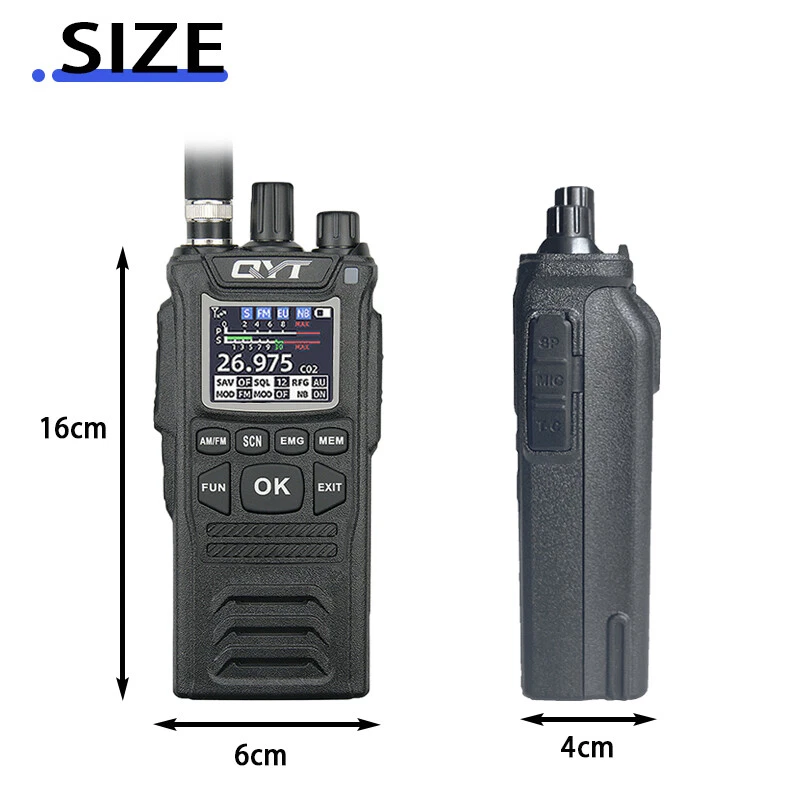 QYT CB-58 27MHz AM/FM CB-Funkmodus Citizen Transceiver 4W 4100mAh WalkieTalkie  - Bild 4 von 4