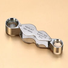 Mini 20x21mm Loupe Magnifier Magnifying Triplet Jewelers Eye Glass Jewelry