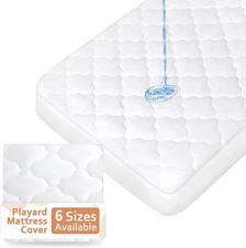 Pack N Play Mattress Pad Waterproof Soft Quilted Protector Cover Multi-size