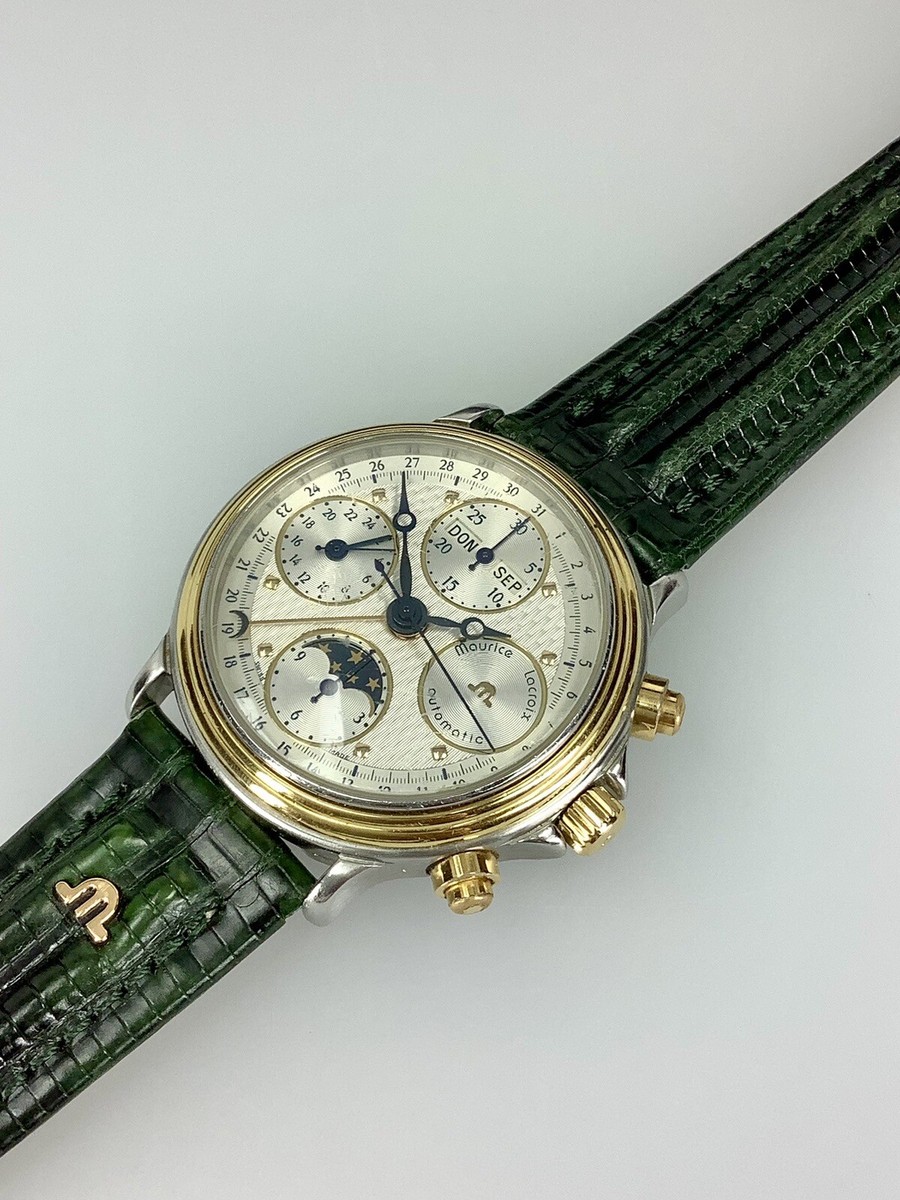 Maurice Lacroix Triple Calendar Moonphase Day-Date Chrono Ref