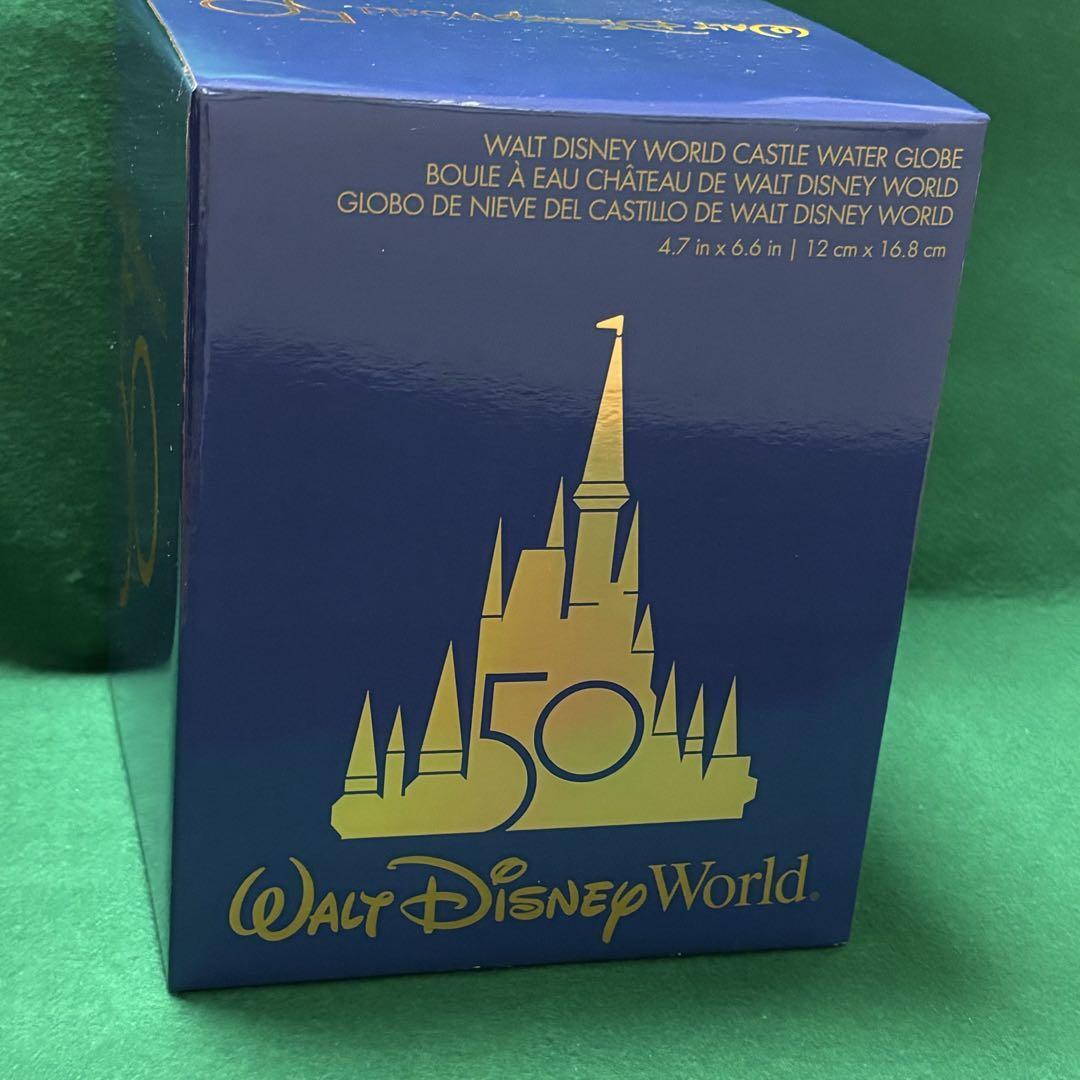 Walt Disney World 50周年　オルゴール Walt Disney World 50th Castle music box Snow Globe w/ Box NEW from