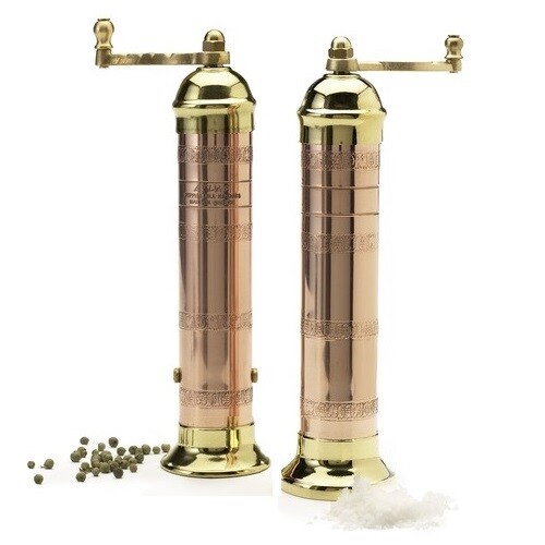 atlas brass salt and pepper mill