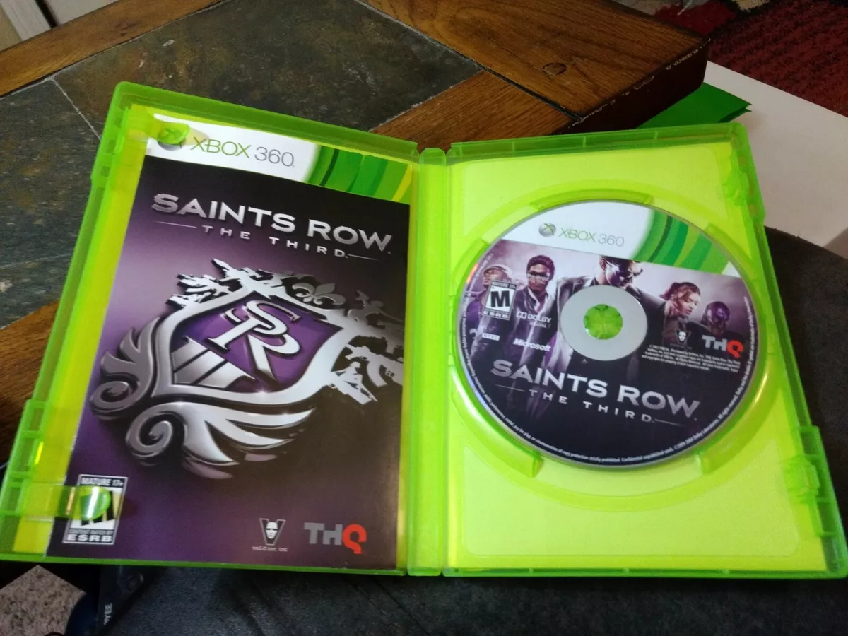 Saints Row: The Third (Microsoft Xbox 360, 2011) + Saints row 4 - Lot of 2  games 752919553176