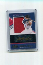 2018 Stars and Stripes Silhouettes Johnny Aiello Gold Ink Auto Patch 1/5