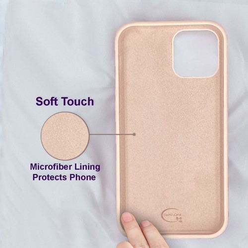 For iPhone 12 /12 Pro Liquid Silicone Shockproof Case W/ Microfiber Lining Cover - Picture 76 of 77