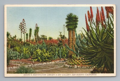 Henry E Huntington Library Art Gallery San Marino California Postcard