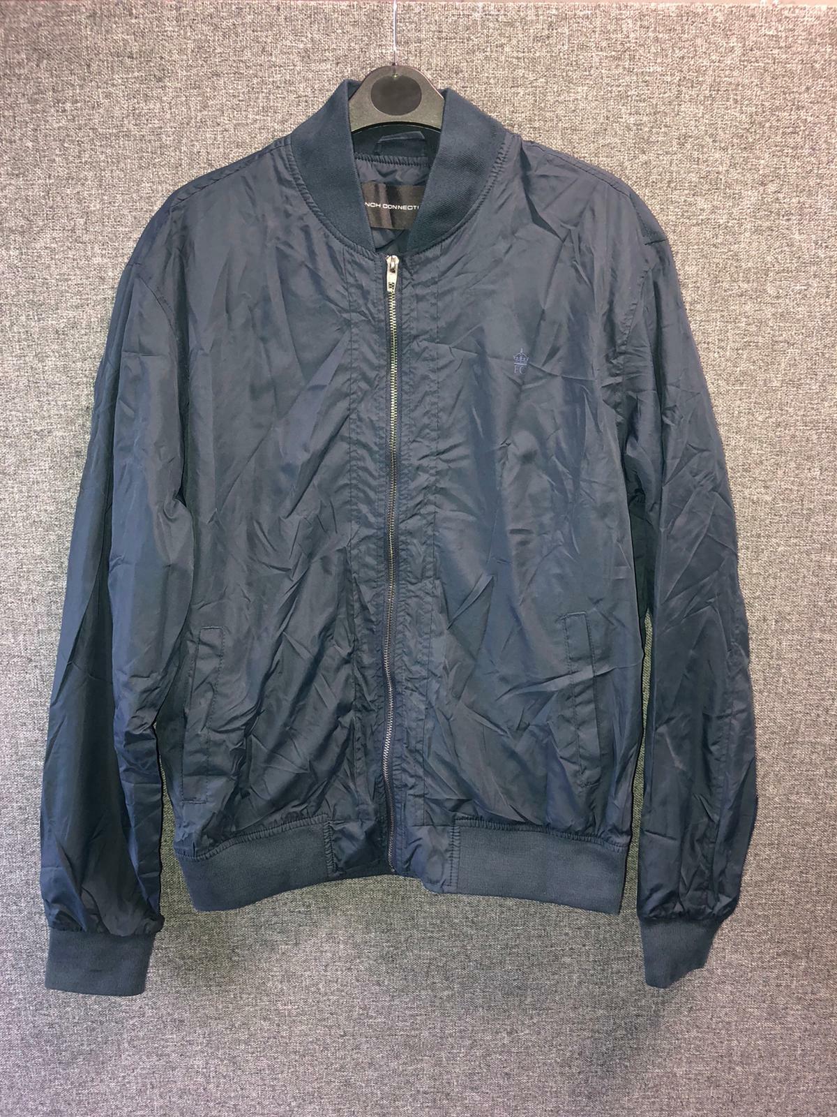 French Connection Bomber Jacket Navy Large TD016 EE 04