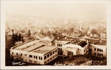 Astoria OR Birdseye Unused c1920s Trench RPPC Postcard F26