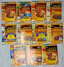 1990's-2000's Empty Honey Nut Cheerios 14OZ Cereal Boxes Lot of 11 SKU U199/246