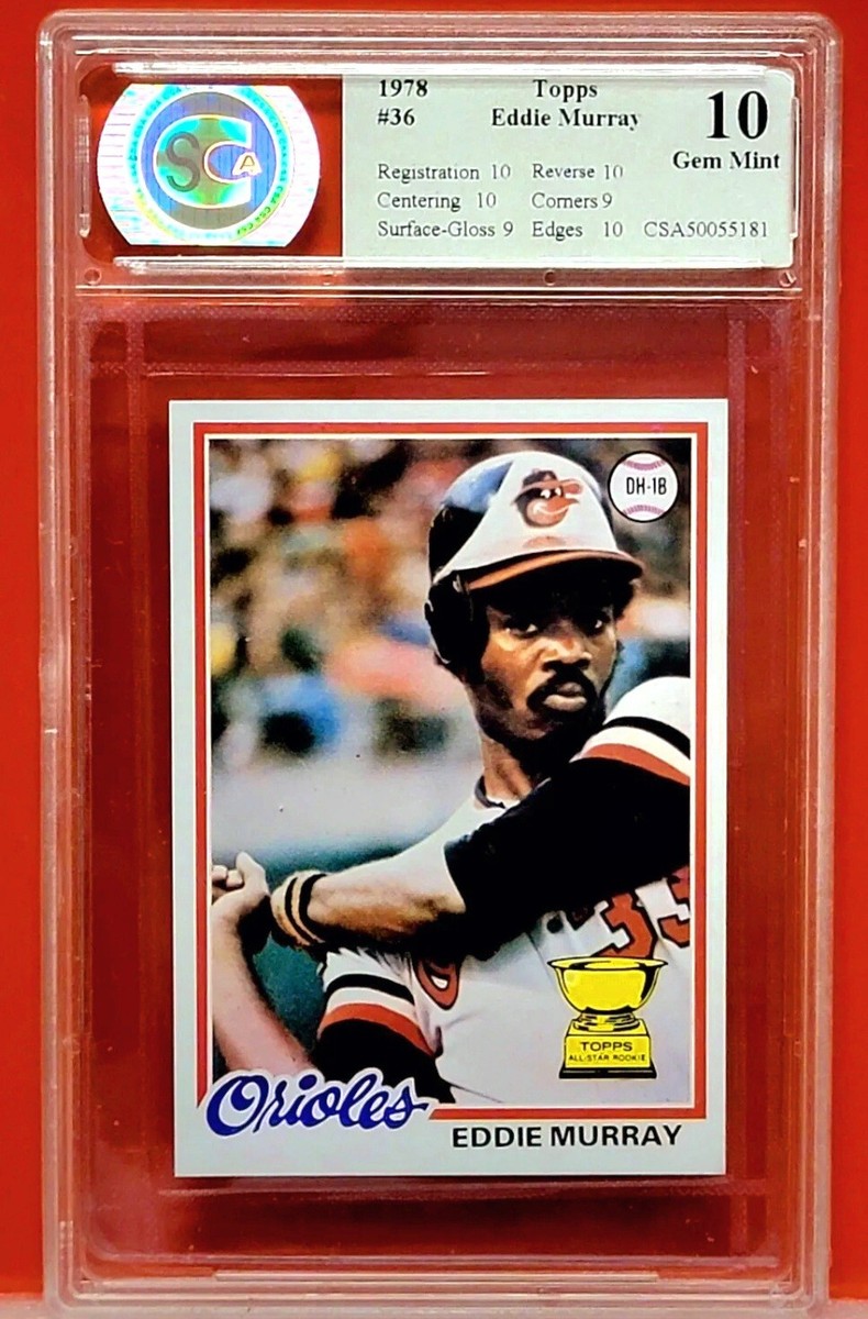 1978 TOPPS EDDIE MURRAY CSA 10 GEM MINT - STUNNING CARD!!! | eBay