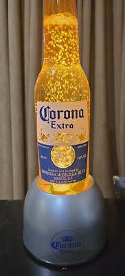 RARE Corona Extra Beer Bubbler Lamp 20'' Lime/Caps Working Llike new