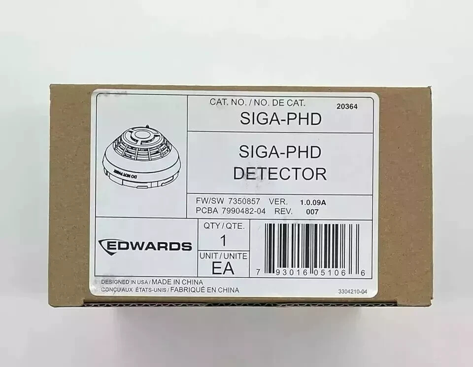 Edwards SIGA-PHD Smoke Detector with SIGA SB Base Fire Alarm System