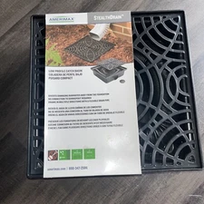 Low Profile Catch Basin Drain Kit Downspout Extender, 12"×12" Catch Basin Gutter