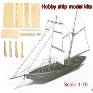 Hobby Diy 船船木制模型拼装套件比例1 70 帆船小孩玩具 Ebay