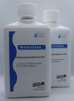2x Waterclean Konditionierer Plus 250 ml Wasserbetten FirstClass Wasserbett