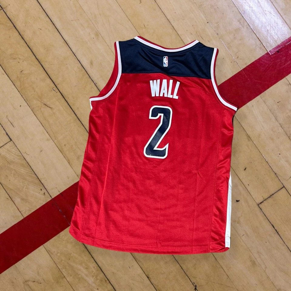 Fanatics John Wall #2 Washington Wizards Red Screen Print Jersey Sz Large boys - Image 3 of 3