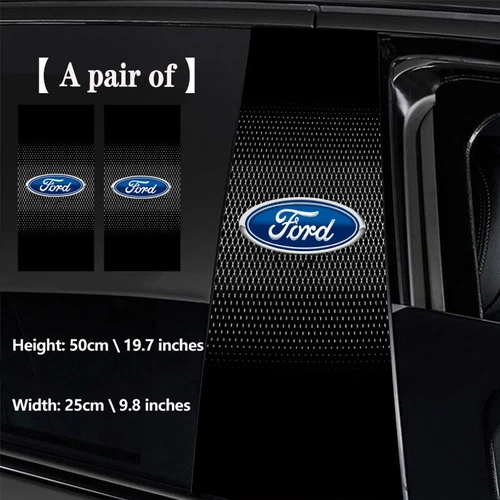 Car Window Center Pillar Sticker Trim B-pillar Cover Decals for Ford Accessories - Picture 7 of 9