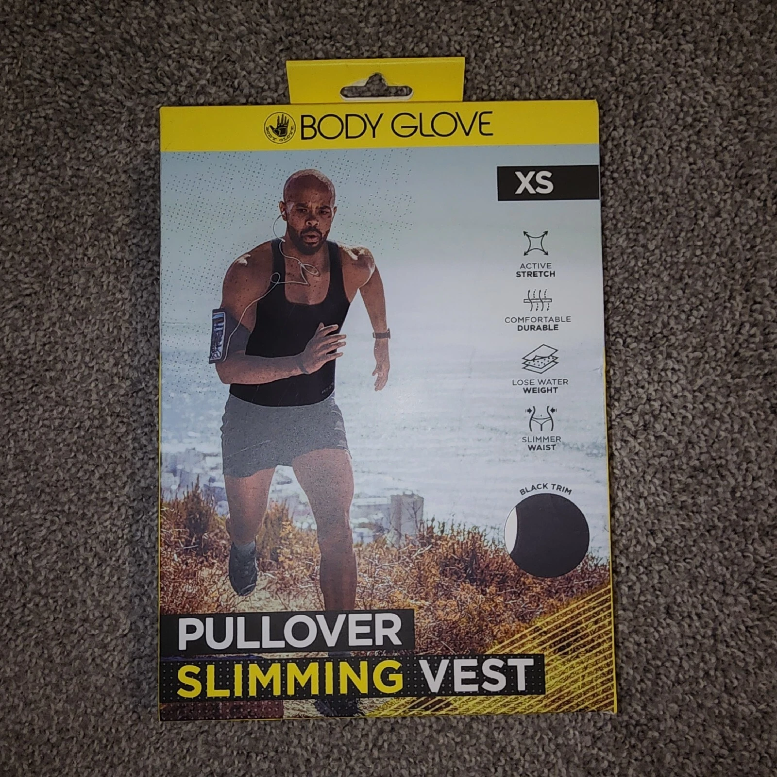 NEW Body Glove Pullover Slimming Vest Tank Black Trim Size XS Waist Trainer