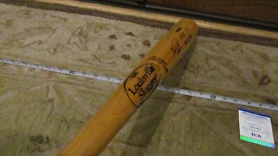 Fergie Jenkins signed Louisville Slugger Baseball Bat PSA