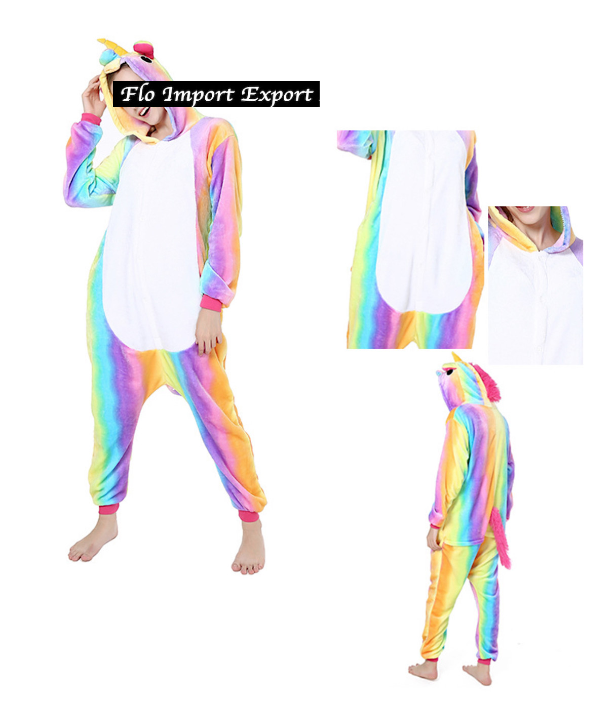 Pigiami Ragazza Unicorno Costume Carnevale Donna Unicorno Vestito