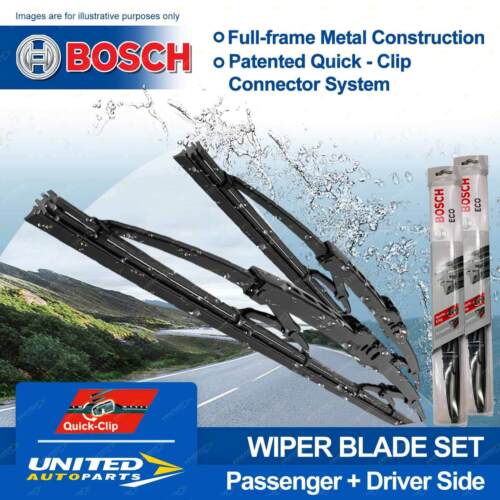 Bosch Front Pair Wiper Blades for Toyota Hilux GGN15R KUN16R TGN16 GGN25R KUN26R - Picture 1 of 2