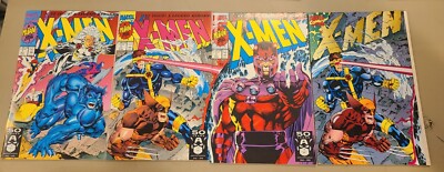 X-Men #1 Connecting Covers 4 Comic Books Marvel 1991 A C D E Jim