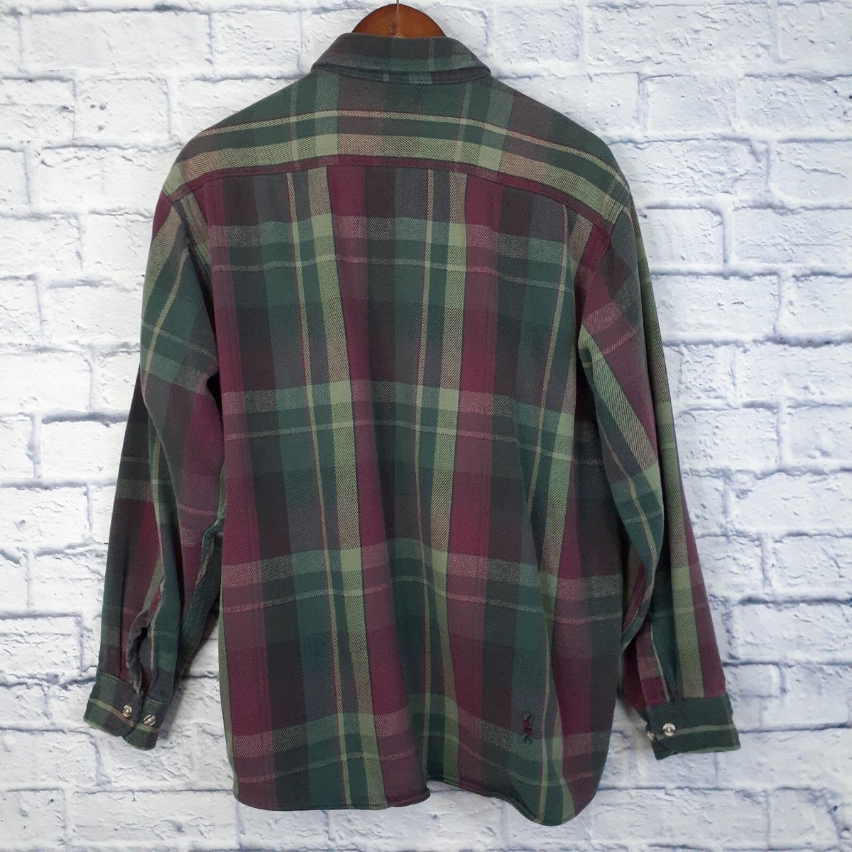 Vintage Greatland Apparel Long Sleeve Plaid Flannel Shirt Vintage Greatland Apparel Long Sleeve Plaid Flannel Shirt